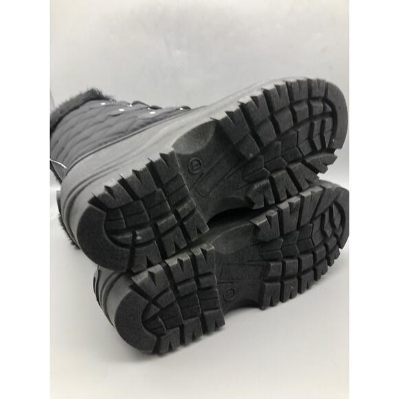 Womens Mid Calf Mountain Walking Tactical Waterproof Boots Black US-10 EU-41 - Picture 6 of 16